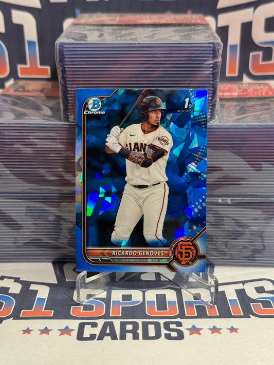 2022 Bowman Chrome Sapphire Prospects (1st Bowman) Ricardo Genoves #BCP-60