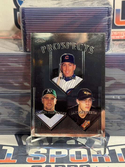 1999 Topps Chrome (Prospects) Jayson Werth, Ramon Hernandez, Pat Cline Rookie #209