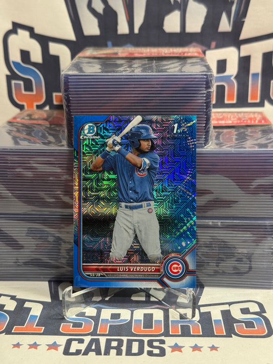 2022 Bowman Chrome Prospects (Blue Mojo Refractor, 1st Bowman 127/150) Luis Verdugo #BCP-147