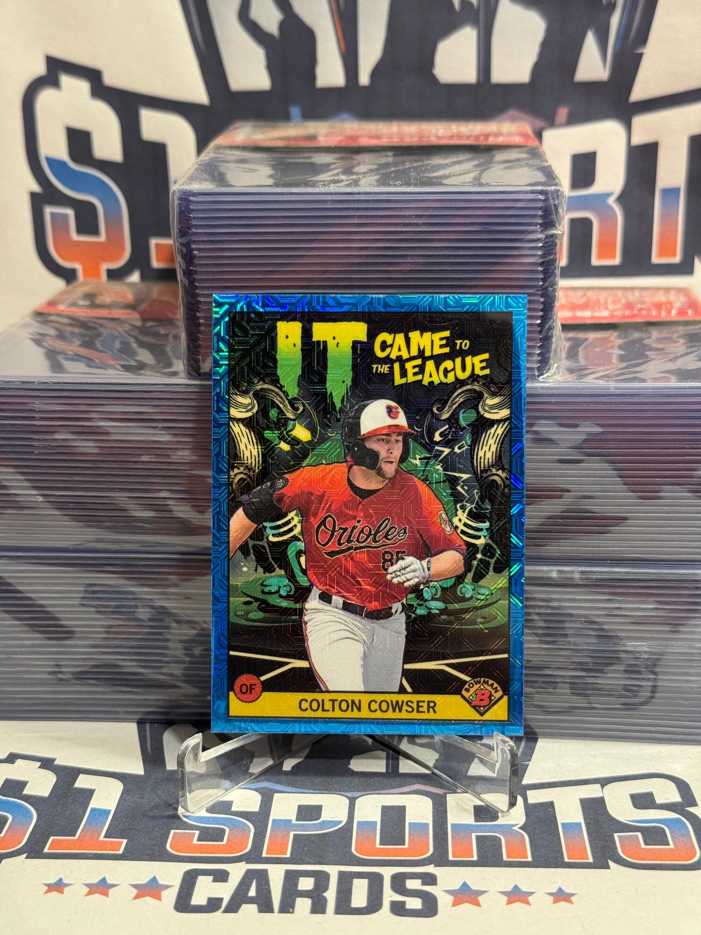 2022 Bowman Chrome (Blue Mojo Refractor, It Came To The League 27/150) Colton Cowser #ICFL-7