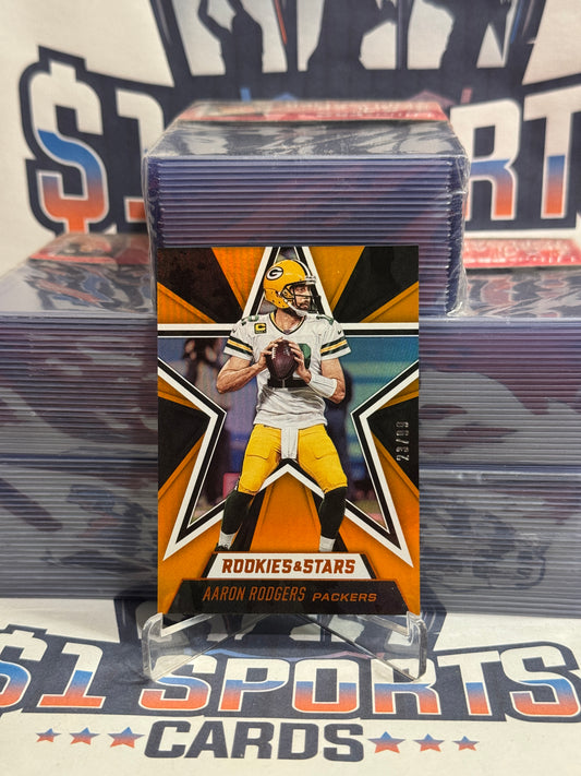 2020 Panini Rookies & Stars (Orange 23/99) Aaron Rodgers #65