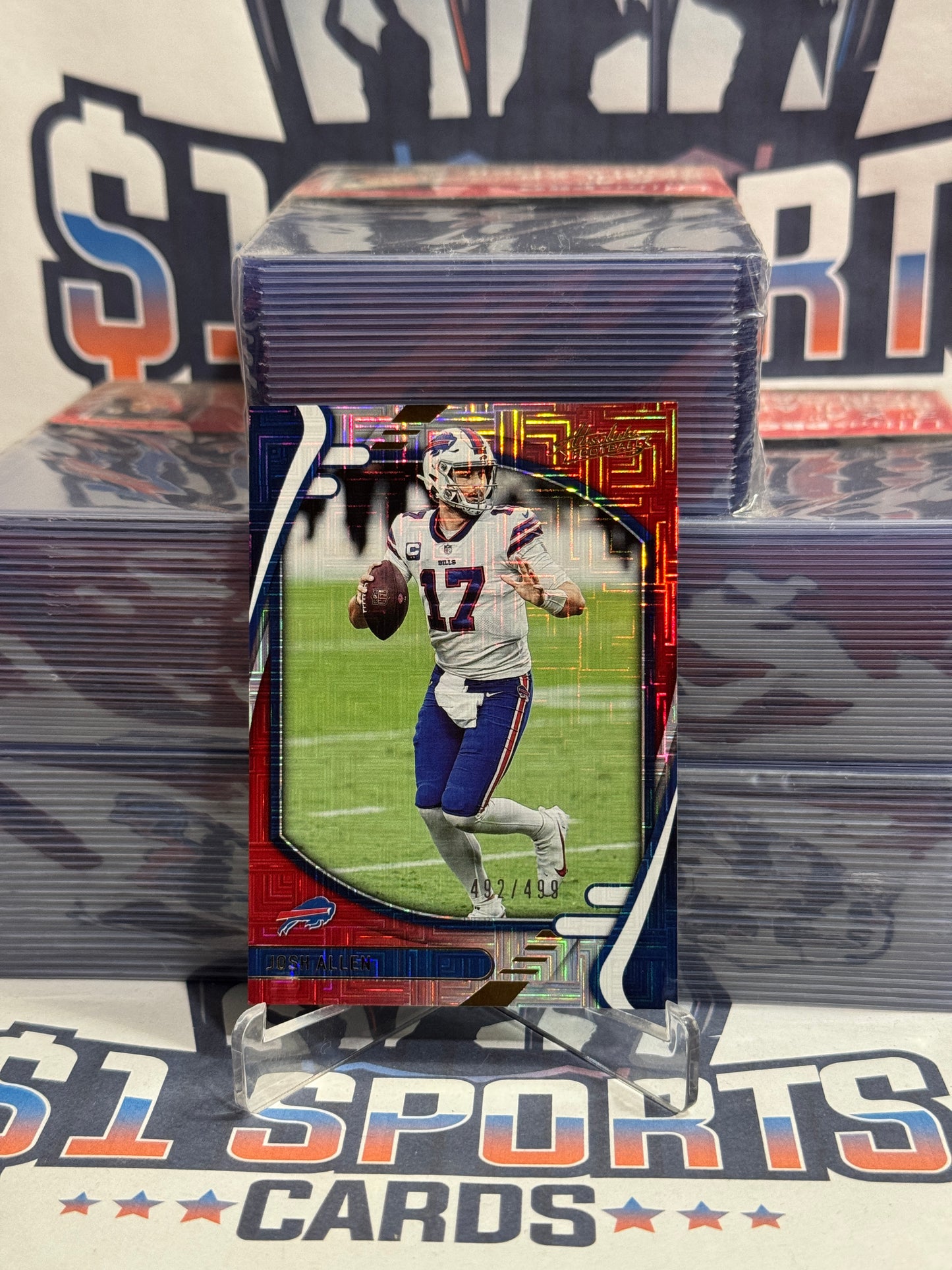 2021 Panini Absolute (Red Square 492/499) Josh Allen #36