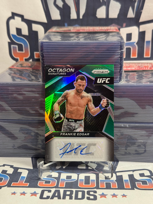 2021 Panini Prizm UFC (Green Prizm, Octagon Signatures Auto) Frankie Edgar #OS-FED