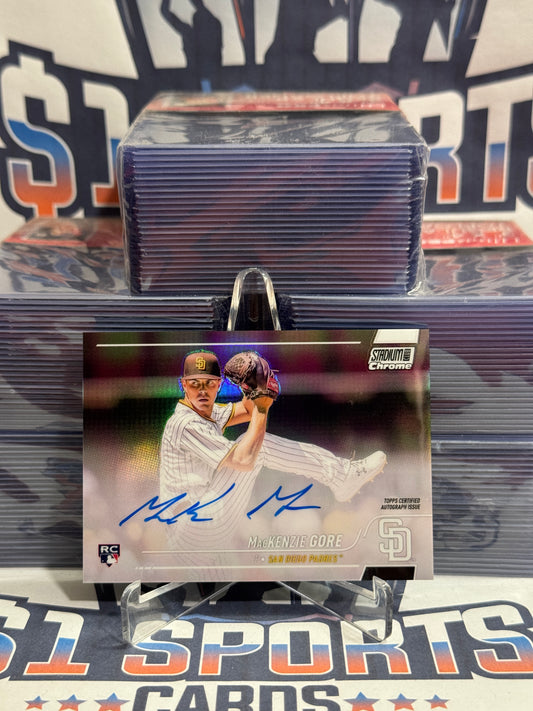 2022 Topps Stadium Club Chrome (Auto) MacKenzie Gore Rookie #SCCUA-GOR