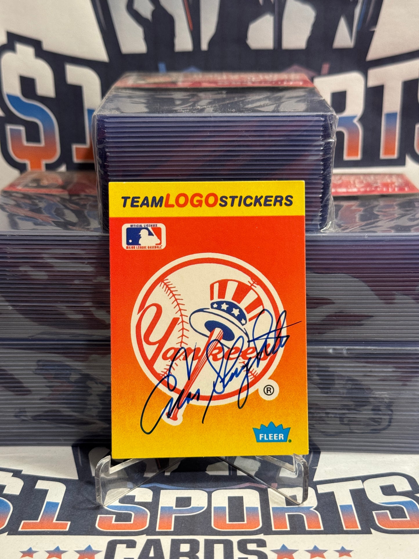1991 Fleer (Hand-Signed Auto) Enos Slaughter #NNO