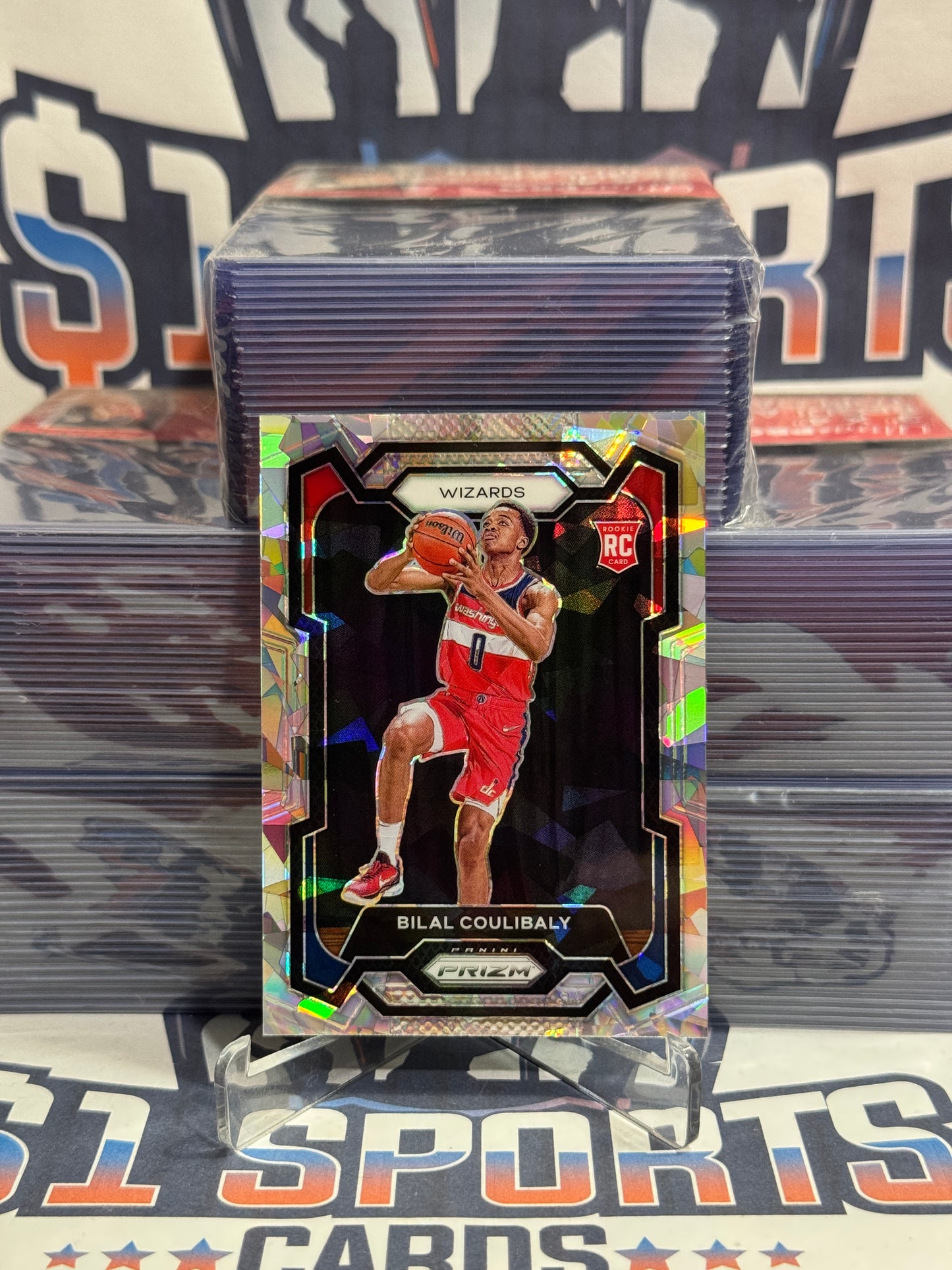 2023 Panini Prizm (Silver Ice Prizm) Bilal Coulibaly Rookie #153