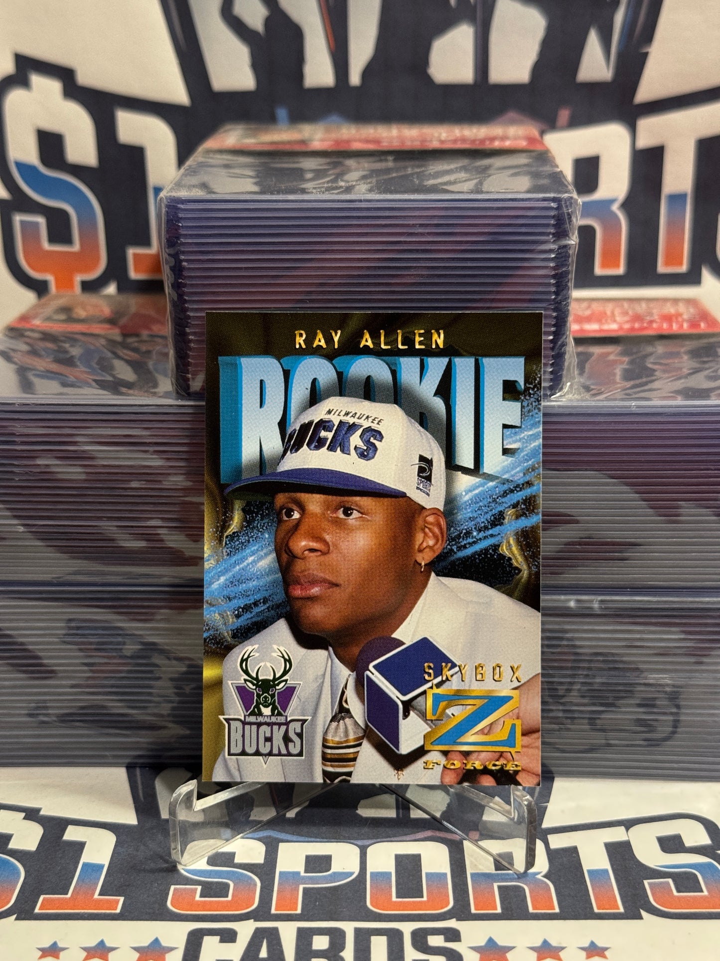 1996 Skybox Z Force Ray Allen Rookie #R-1