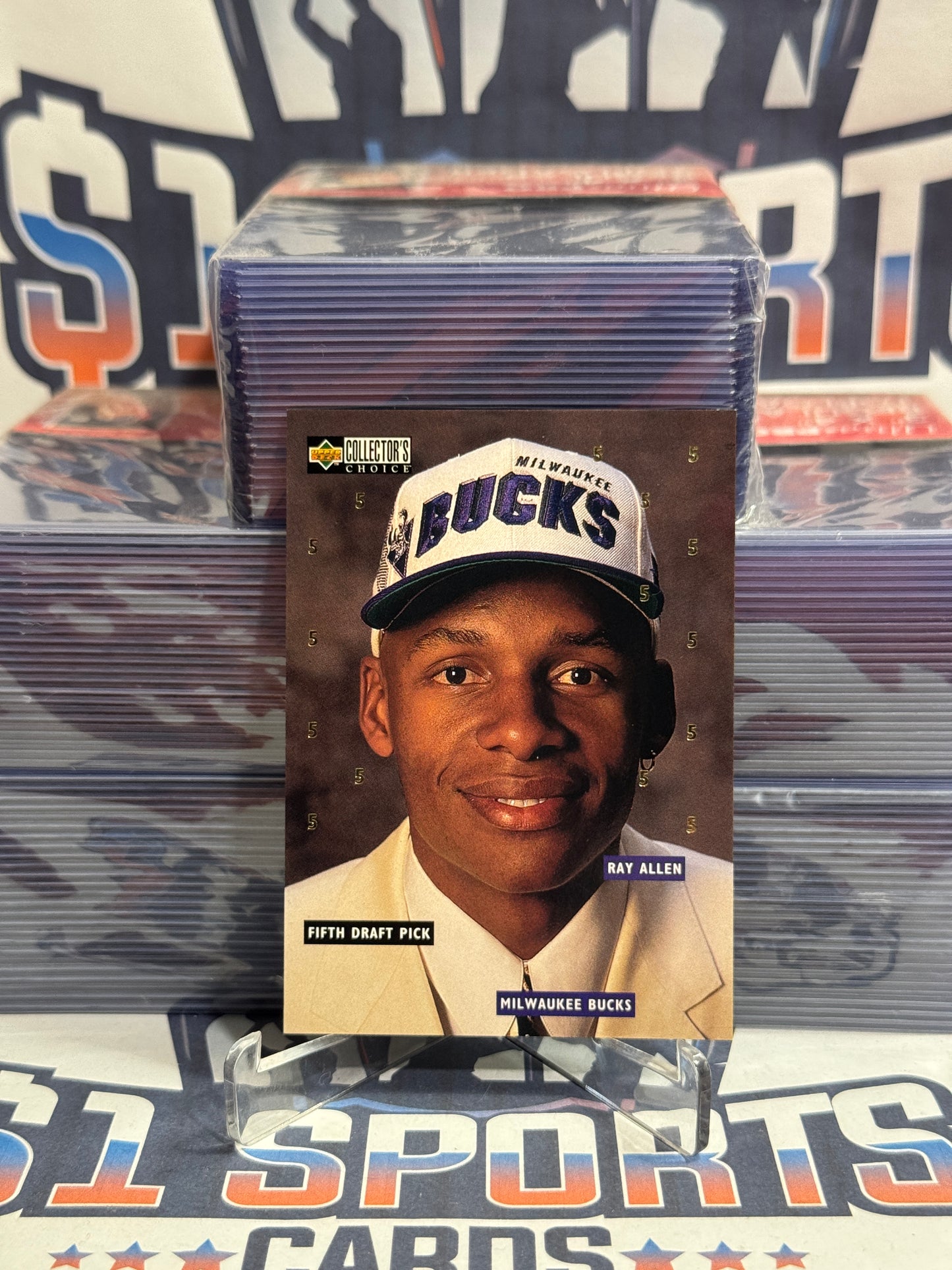 1996 Upper Deck Collector's Choice (NBA Draft) Ray Allen Rookie #DR5