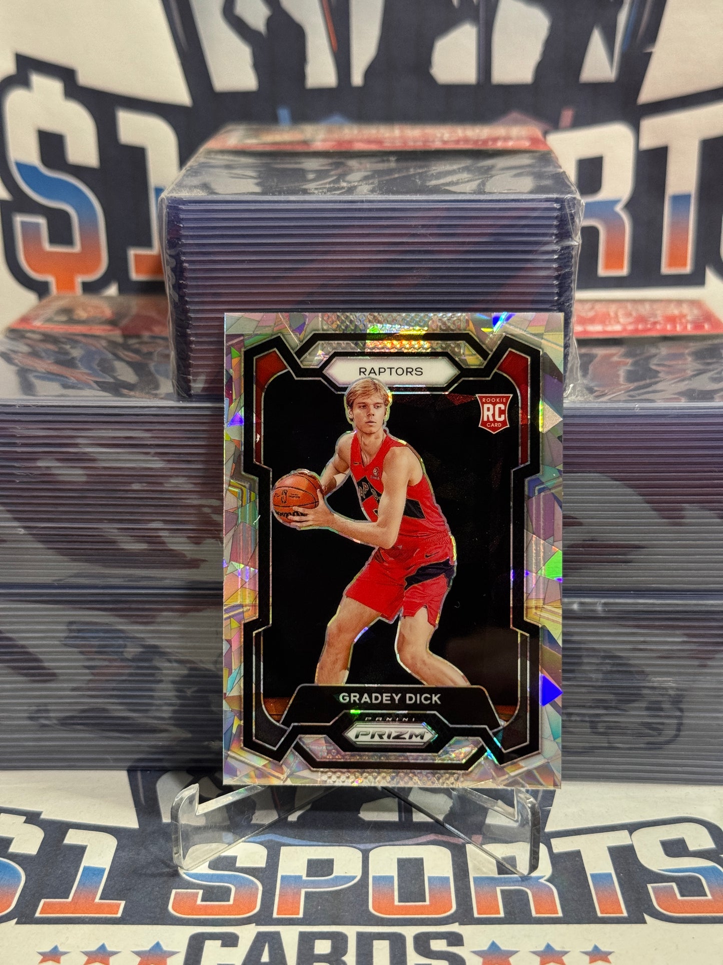 2023 Panini Prizm (Silver Ice Prizm) Gradey Dick Rookie #134