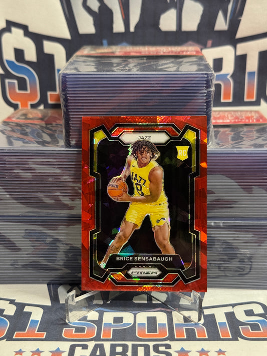 2023 Panini Prizm (Red Ice Prizm) Brice Sensabaugh Rookie #177