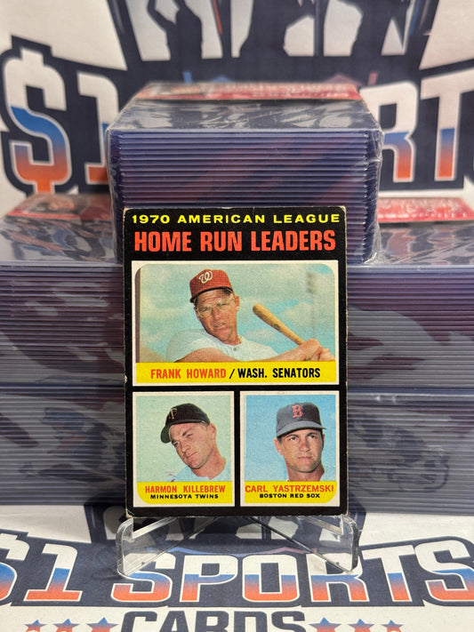 1971 Topps (Home Run Leaders) Frank Howard, Carl Yastrzemski, Harmon Killebrew #65