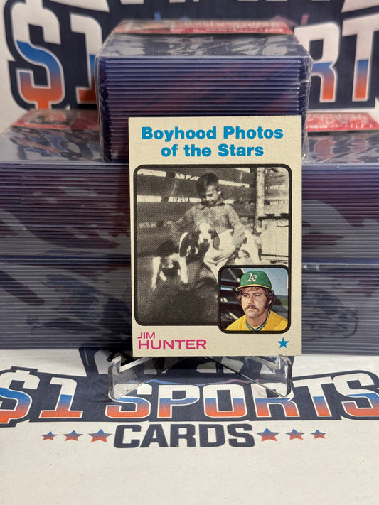 1973 Topps (Boyhood Photos of the Stars) Jim Hunter #344
