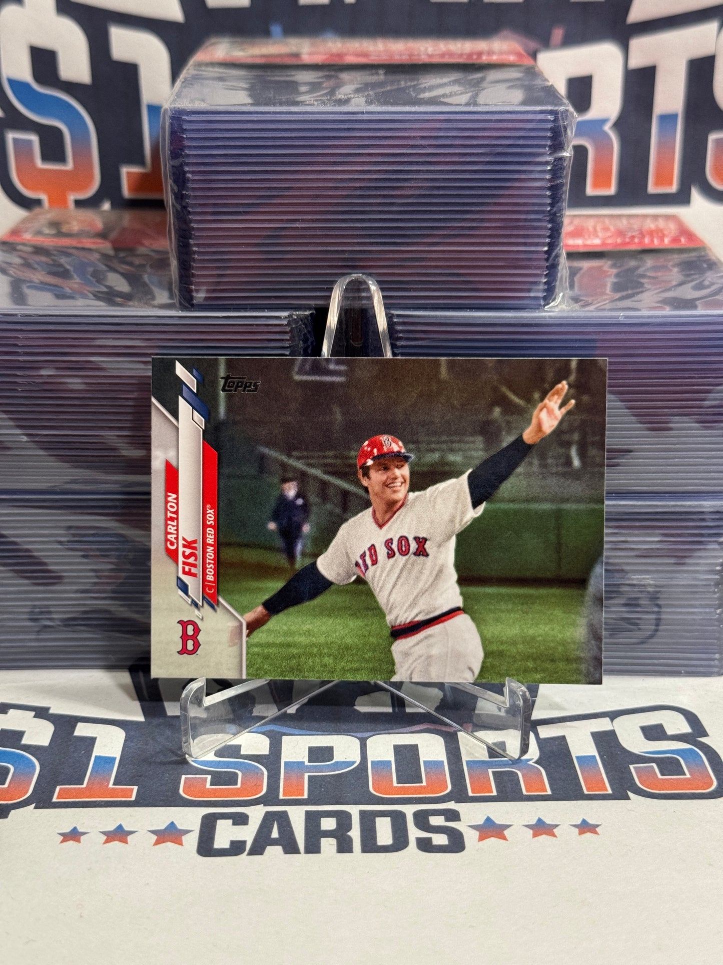 2020 Topps (Short Print, Image Variation) Carlton Fisk #388
