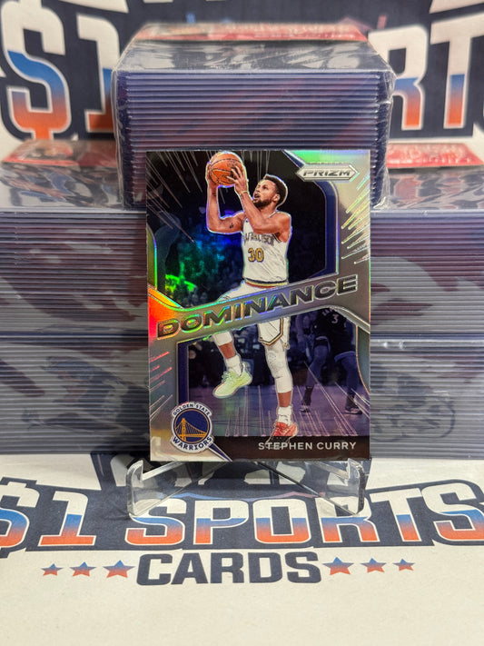 2020 Panini Prizm (Silver Prizm, Dominance) Stephen Curry #24