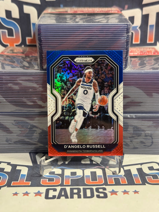 2020 Panini Prizm (Red White Blue Prizm) D'Angelo Russell #95
