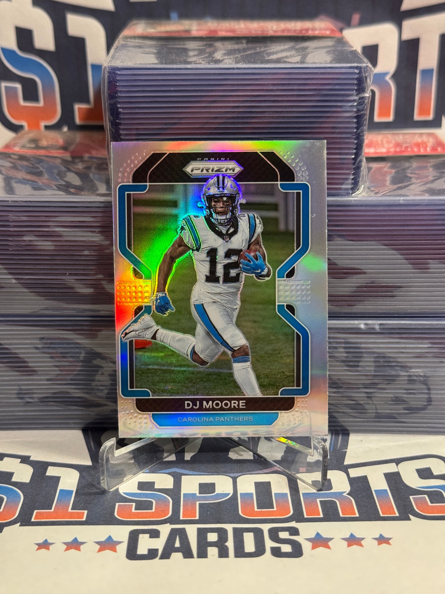 2021 Panini Prizm (Silver Prizm) DJ Moore #311