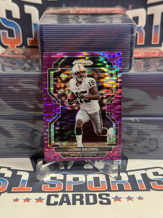 2021 Panini Prizm (Purple Pulsar Prizm) John Brown #177