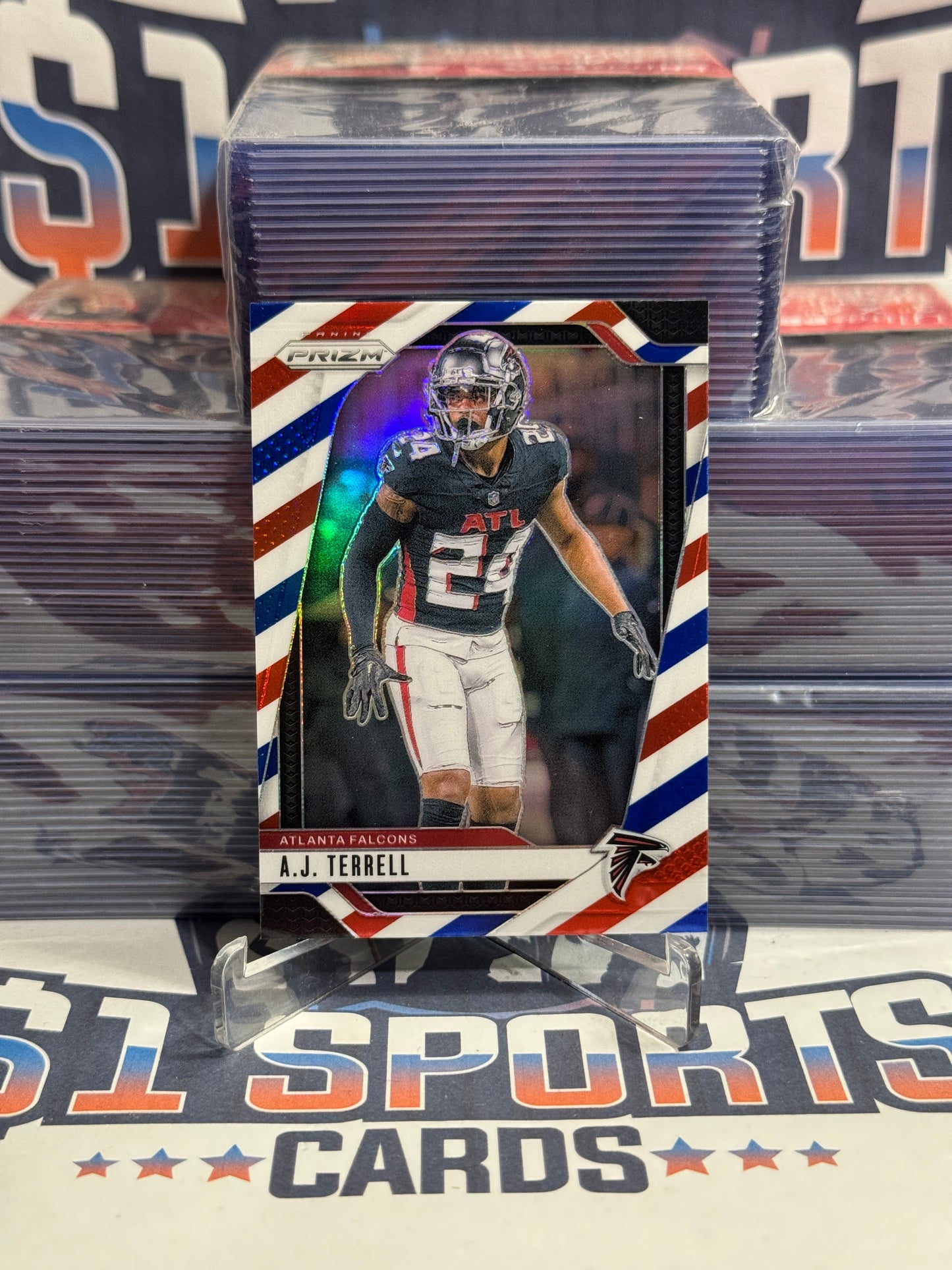 2024 Panini Prizm (Red White Blue Prizm) A.J. Terrell #15