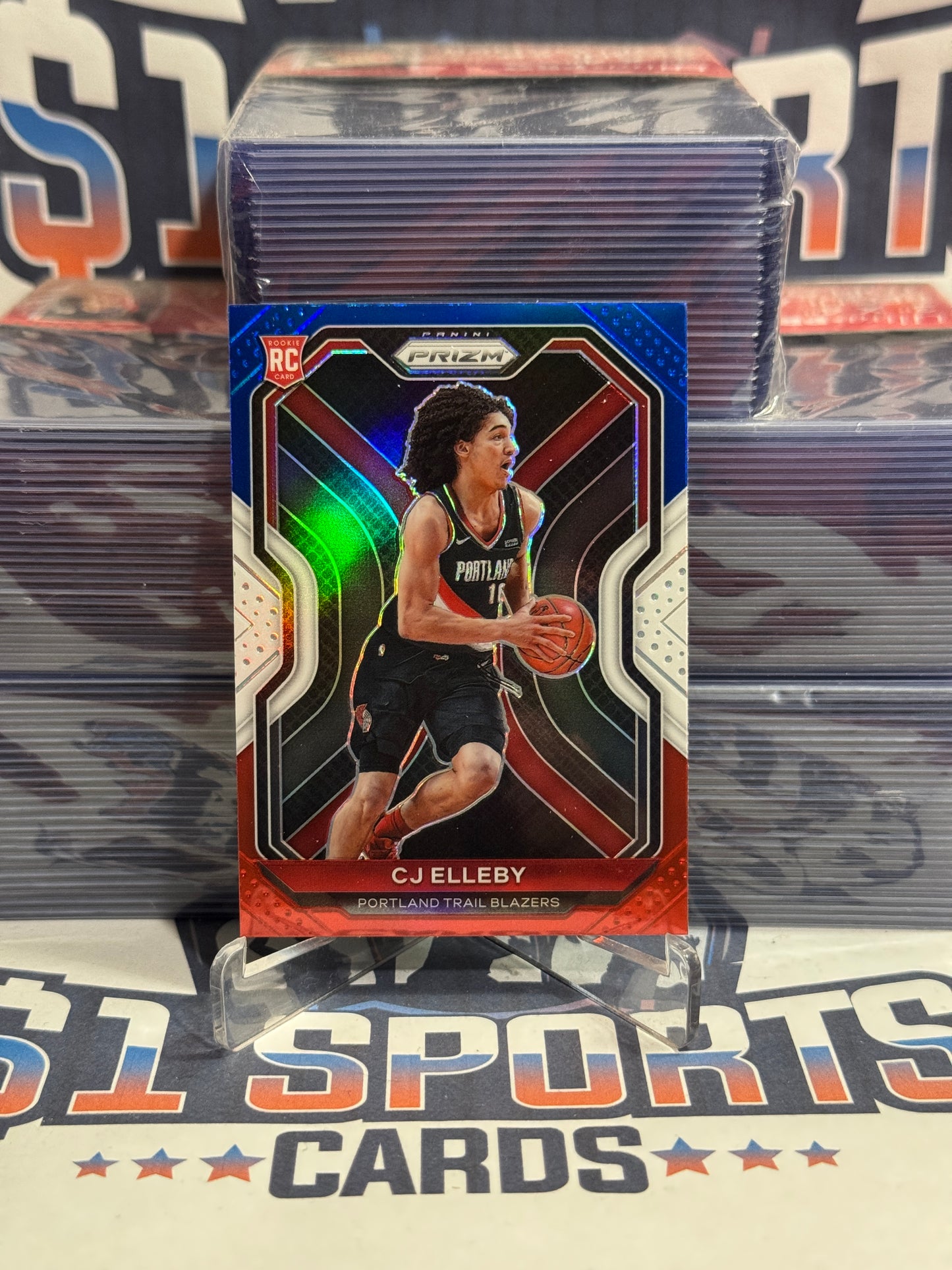 2020 Panini Prizm (Red White Blue Prizm) CJ Elleby Rookie #283