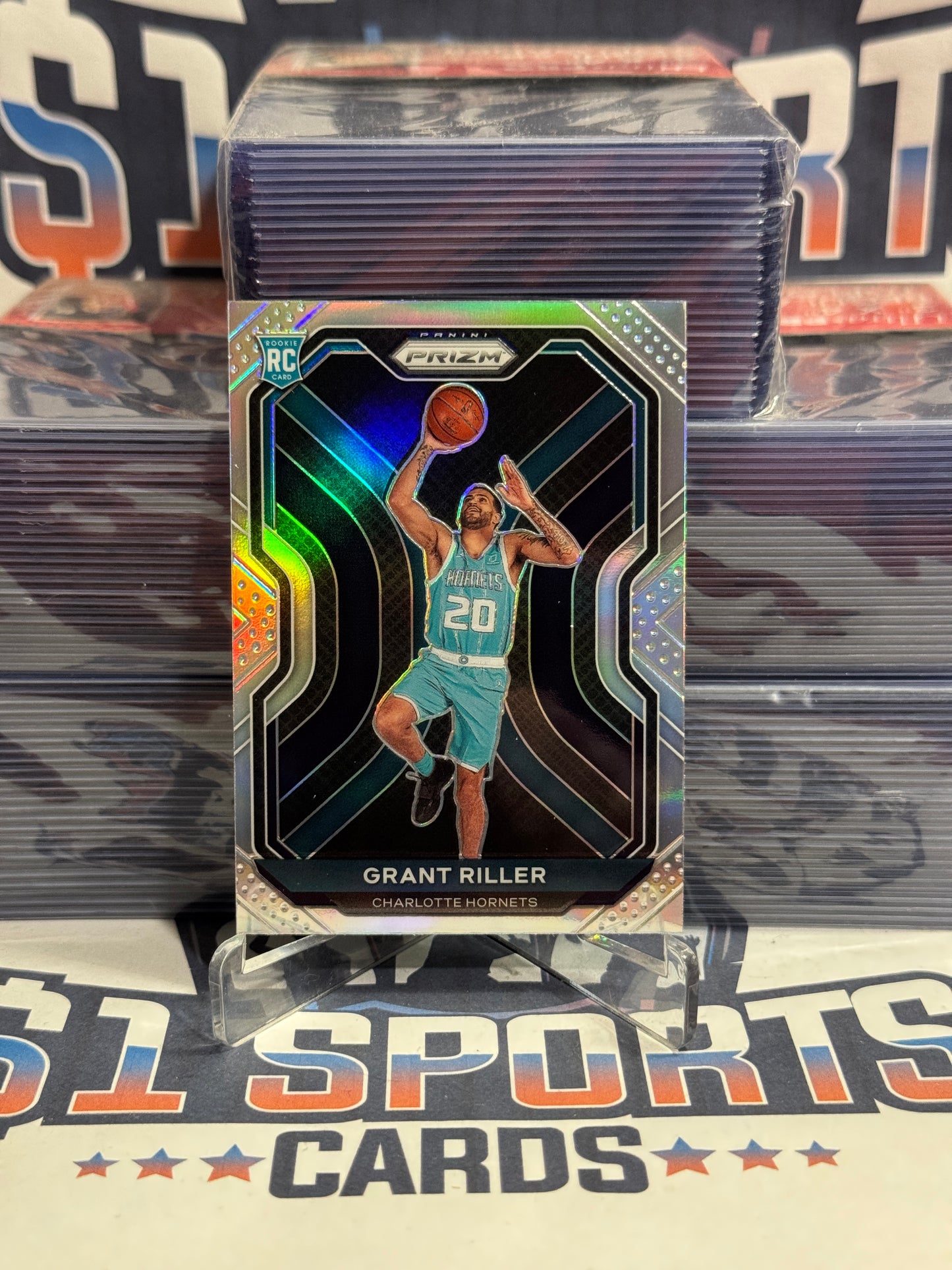 2020 Panini Prizm (Silver Prizm) Grant Riller Rookie #295