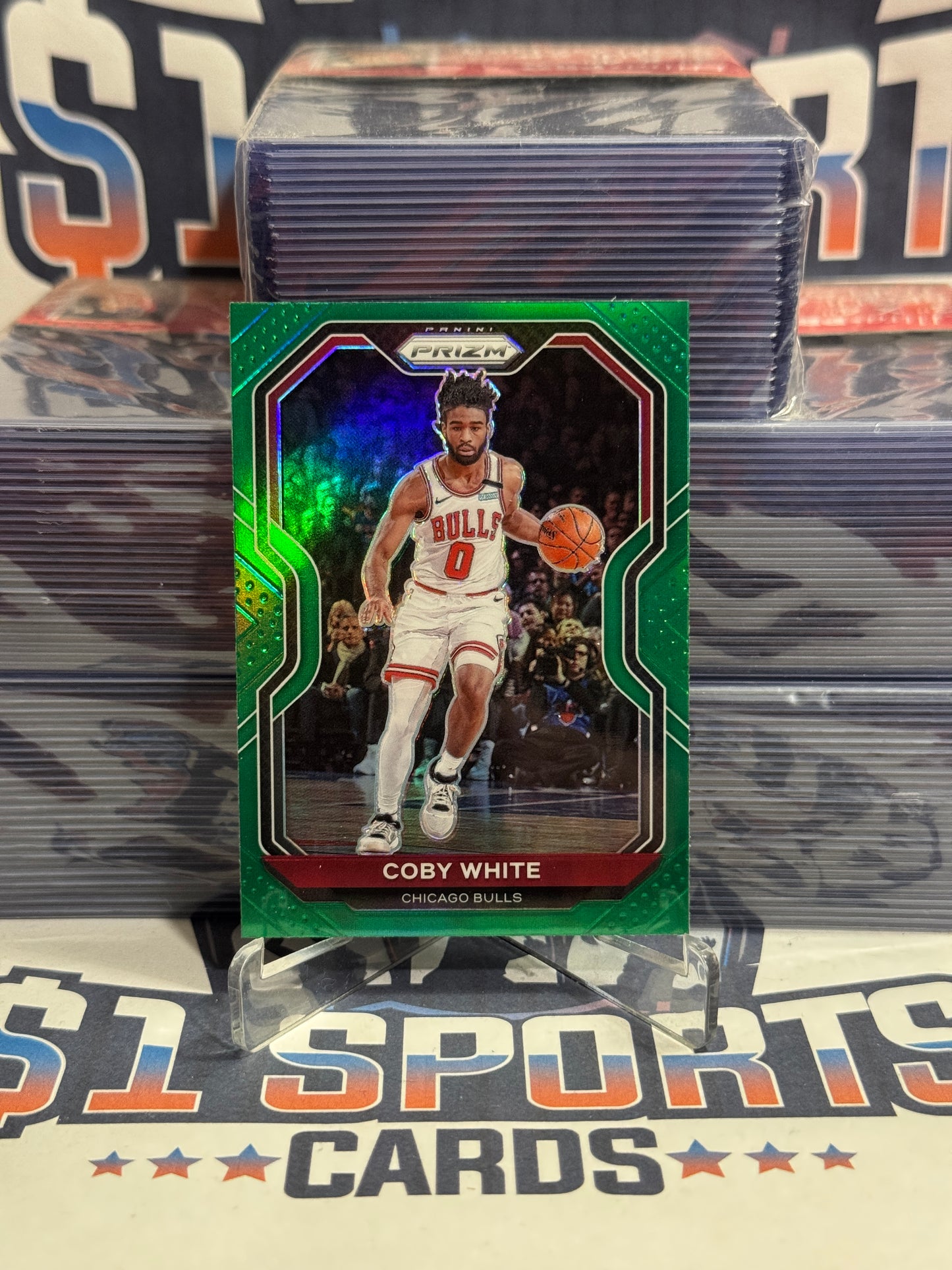 2020 Panini Prizm (Green Prizm) Coby White #3