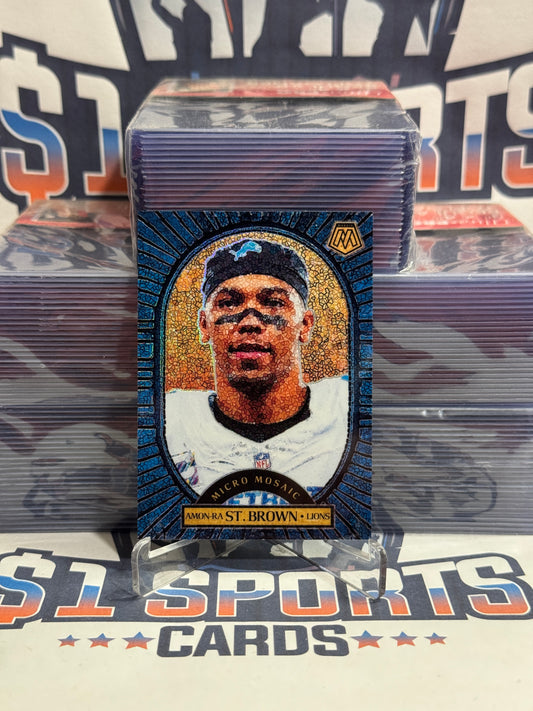 2025 Panini Mosaic (Micro Mosaic SSP) Amon-Ra St. Brown #18