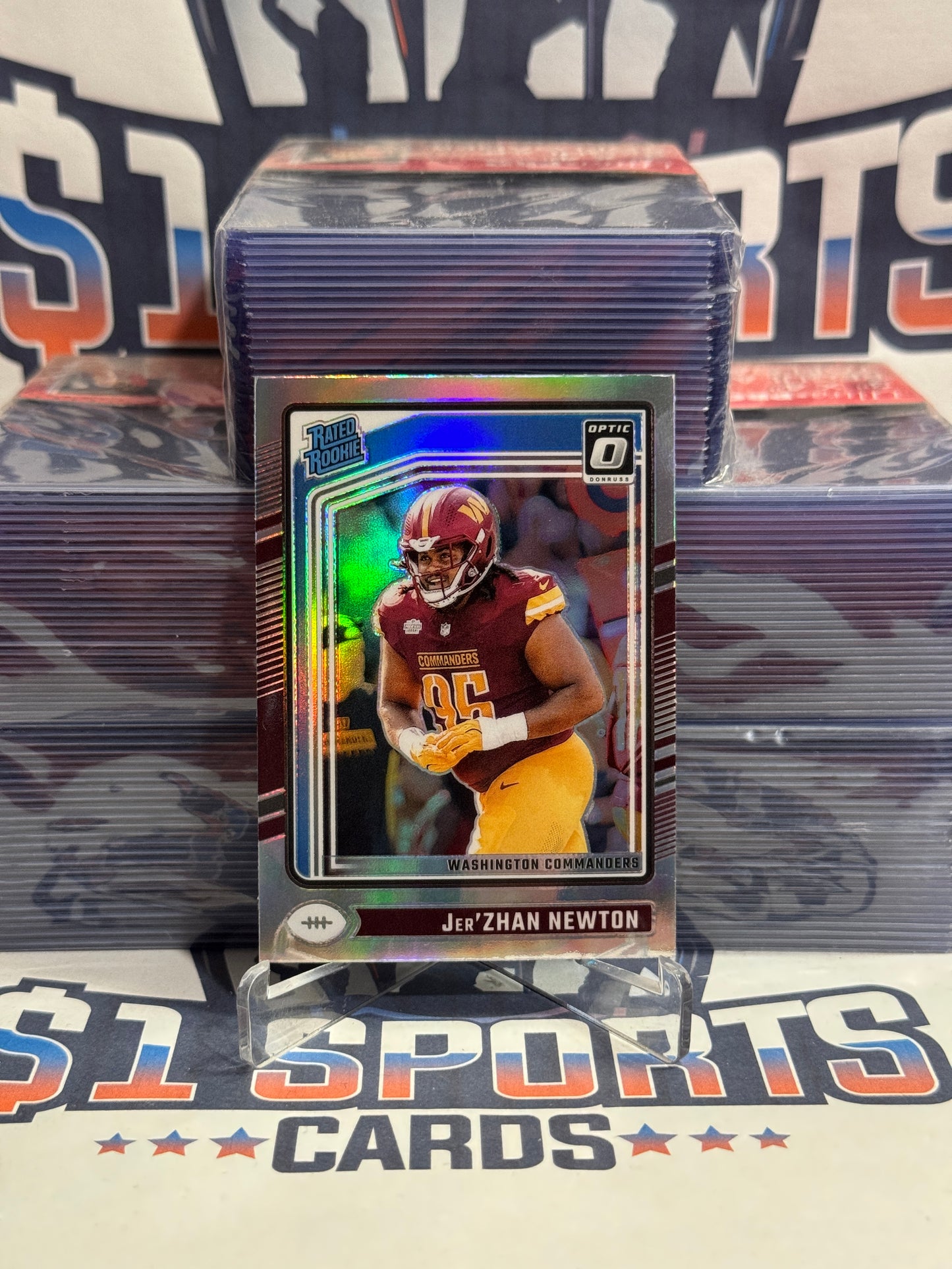 2024 Donruss Optic (Holo Prizm, Rated Rookie) Jer'Zhan Newton #252