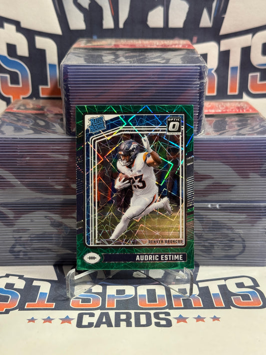 2024 Donruss Optic (Green Velocity Prizm, Rated Rookie) Audric Estime #206