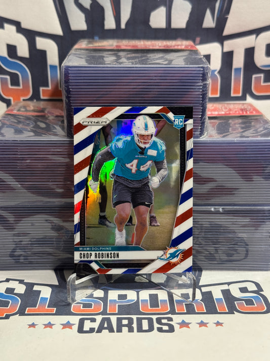 2024 Panini Prizm (Red White Blue Prizm) Chop Robinson Rookie #319