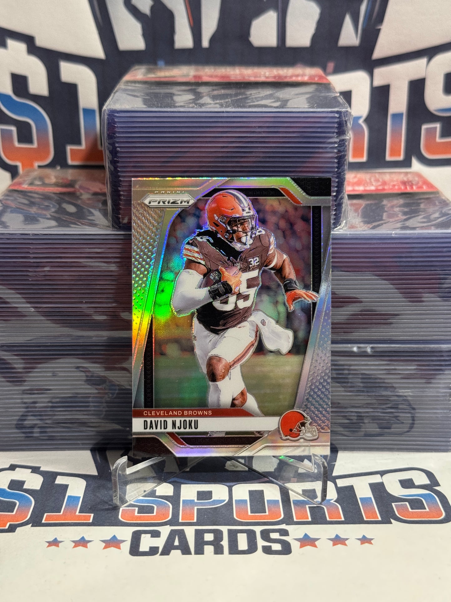 2024 Panini Prizm (Silver Prizm) David Njoku #68