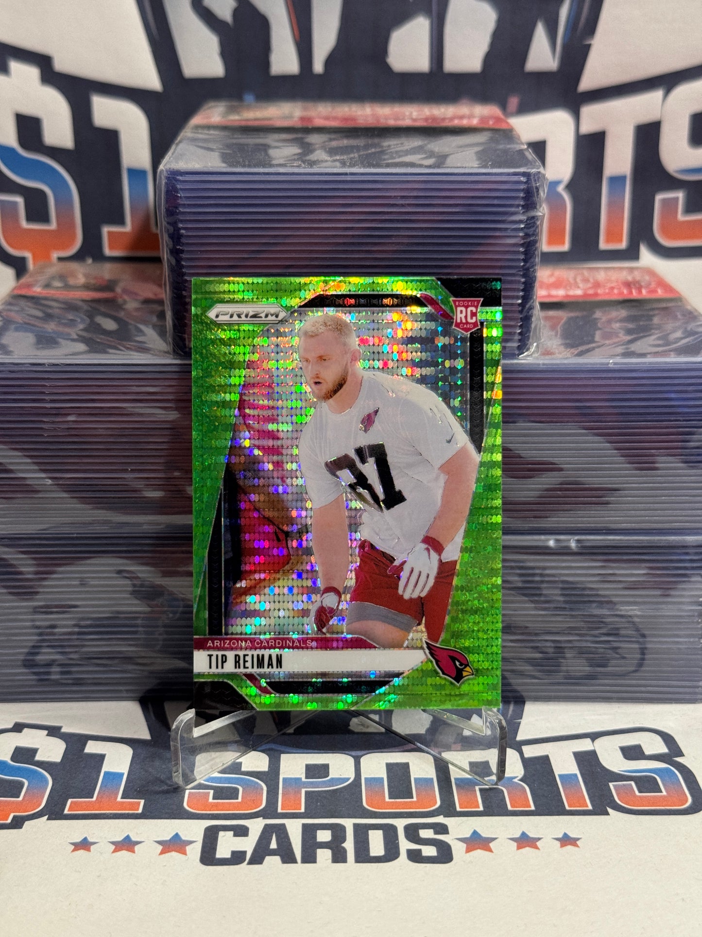 2024 Panini Prizm (Neon Green Pulsar Prizm) Tip Reiman Rookie #391