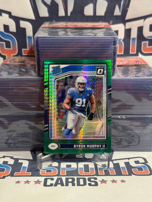2024 Donruss Optic (Green Pulsar Prizm, Rated Rookie) Byron Murphy Rookie #217