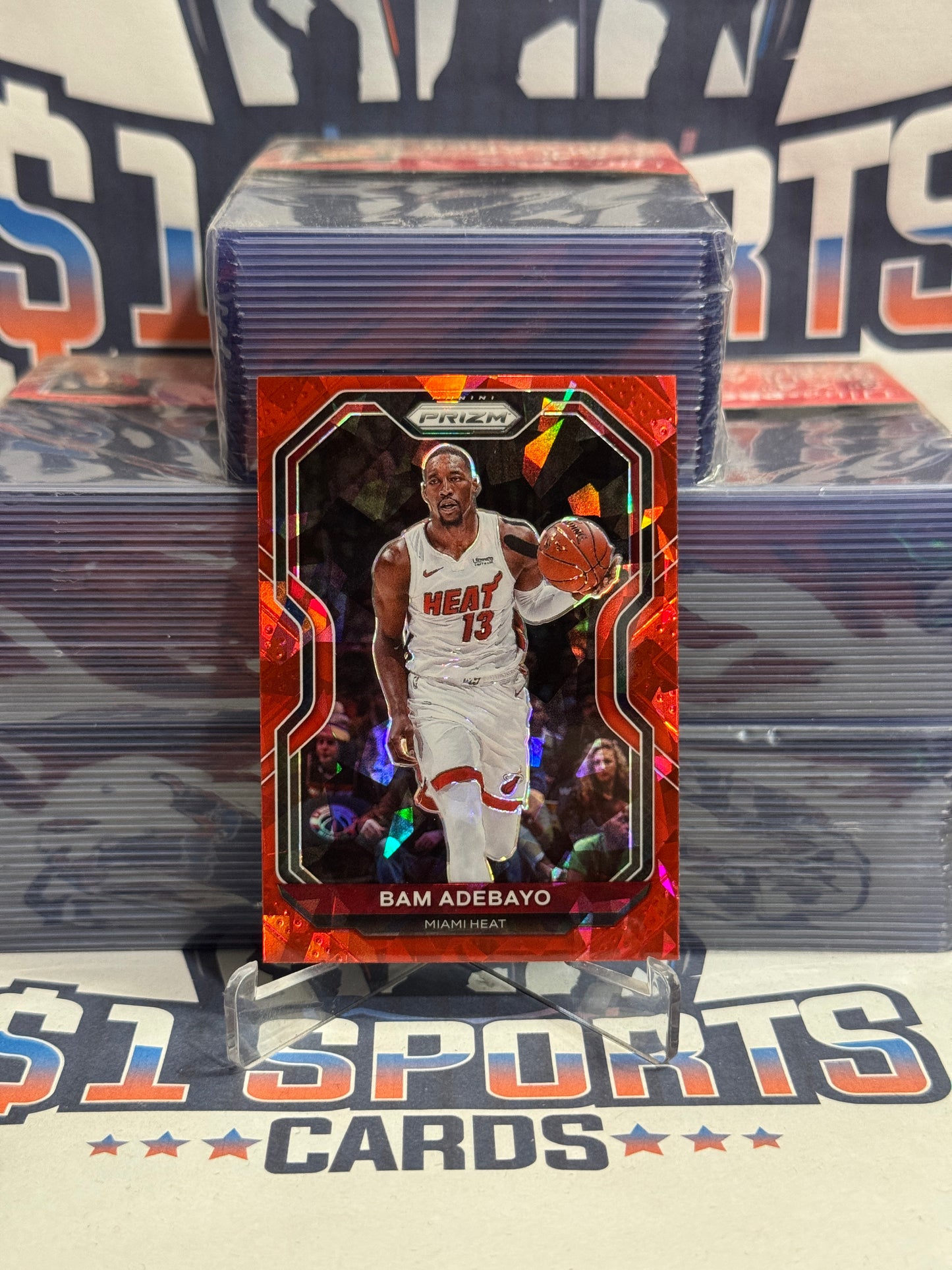 2020 Panini Prizm (Red Ice Prizm) Bam Adebayo #138