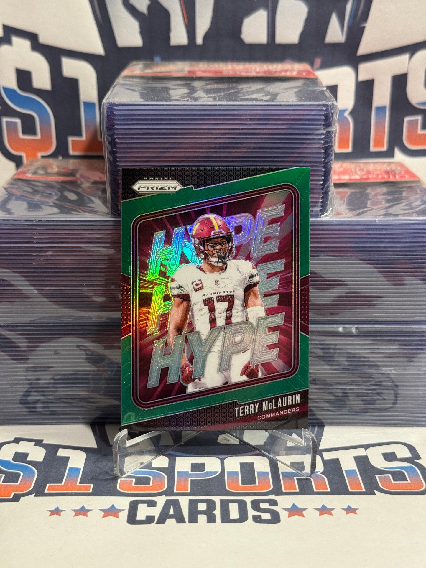 2024 Panini Prizm (Green Prizm, Hype) Terry McLaurin #12