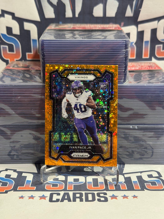 2023 Panini Prizm (Orange Disco Prizm) Ivan Pace Jr. Rookie #366