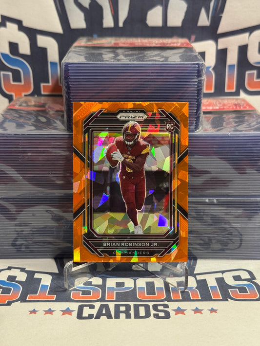 2022 Panini Prizm (Orange Ice Prizm) Brian Robinson Jr. Rookie #321