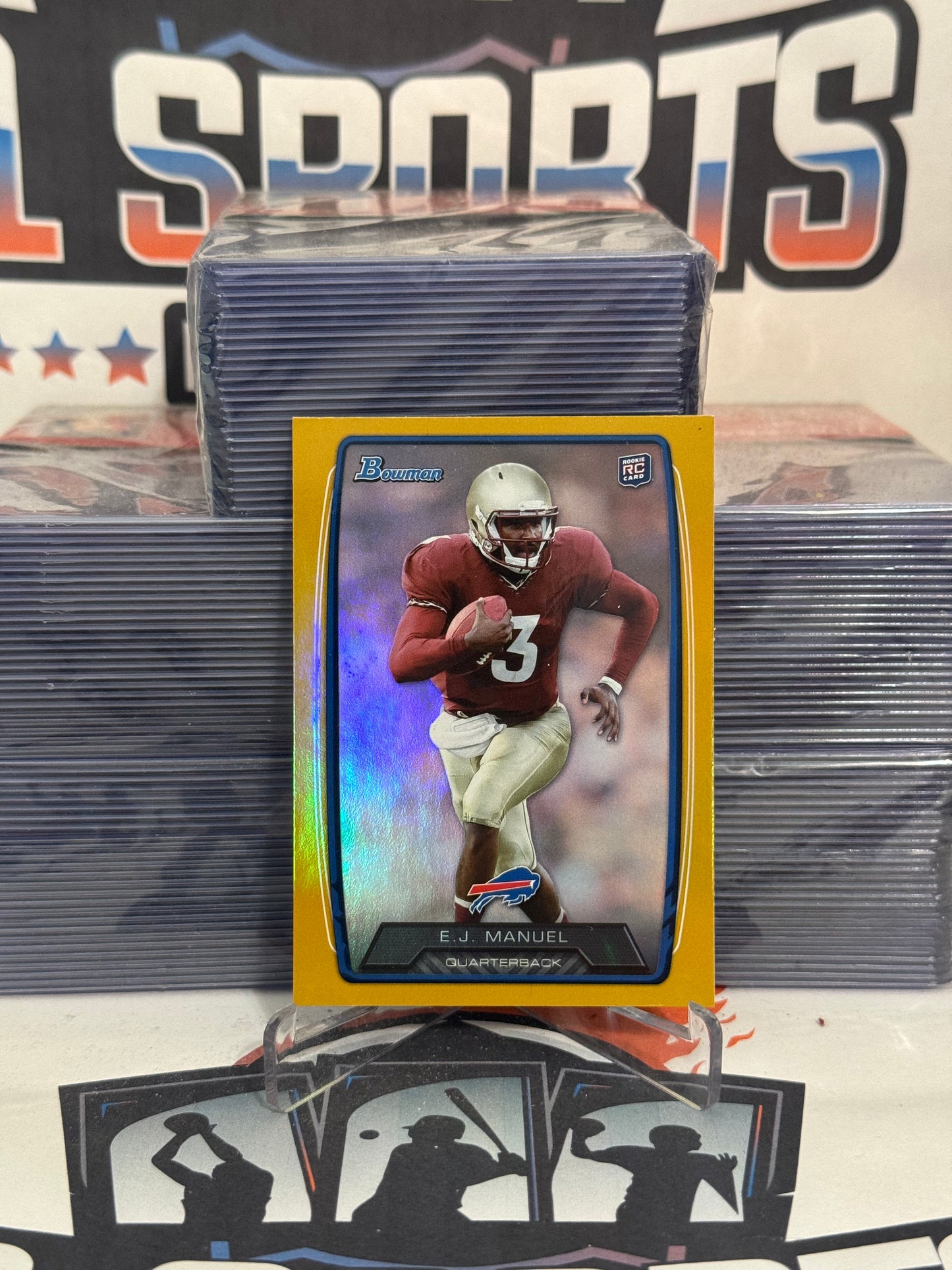 2013 Bowman (Gold 370/399) E.J. Manuel Rookie #127