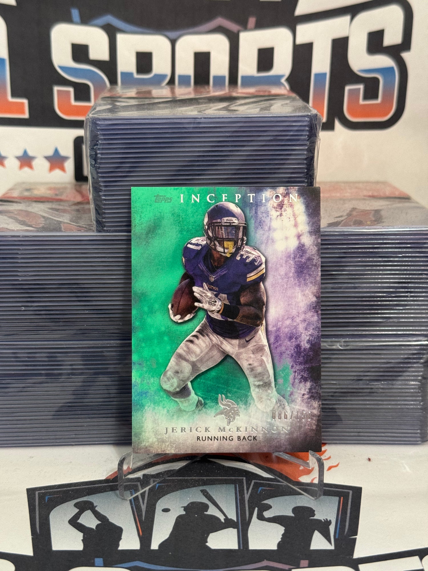 2015 Topps Inception (Green 86/150) Jerick McKinnon #74