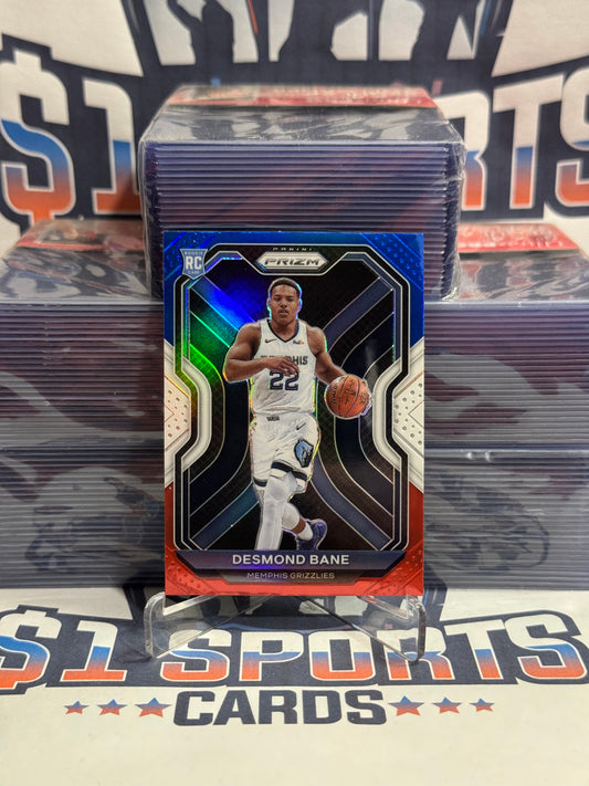 2020 Panini Prizm (Red White Blue Prizm) Desmond Bane Rookie #297