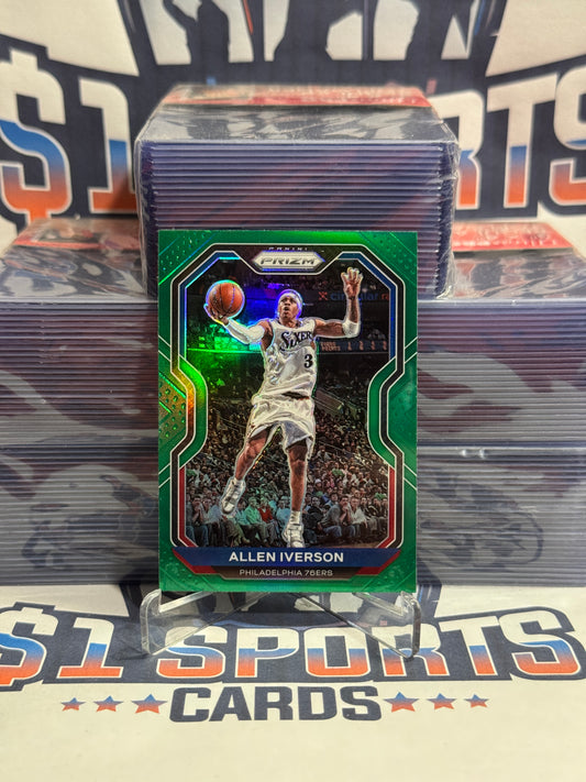 2020 Panini Prizm (Green Prizm) Allen Iverson #19