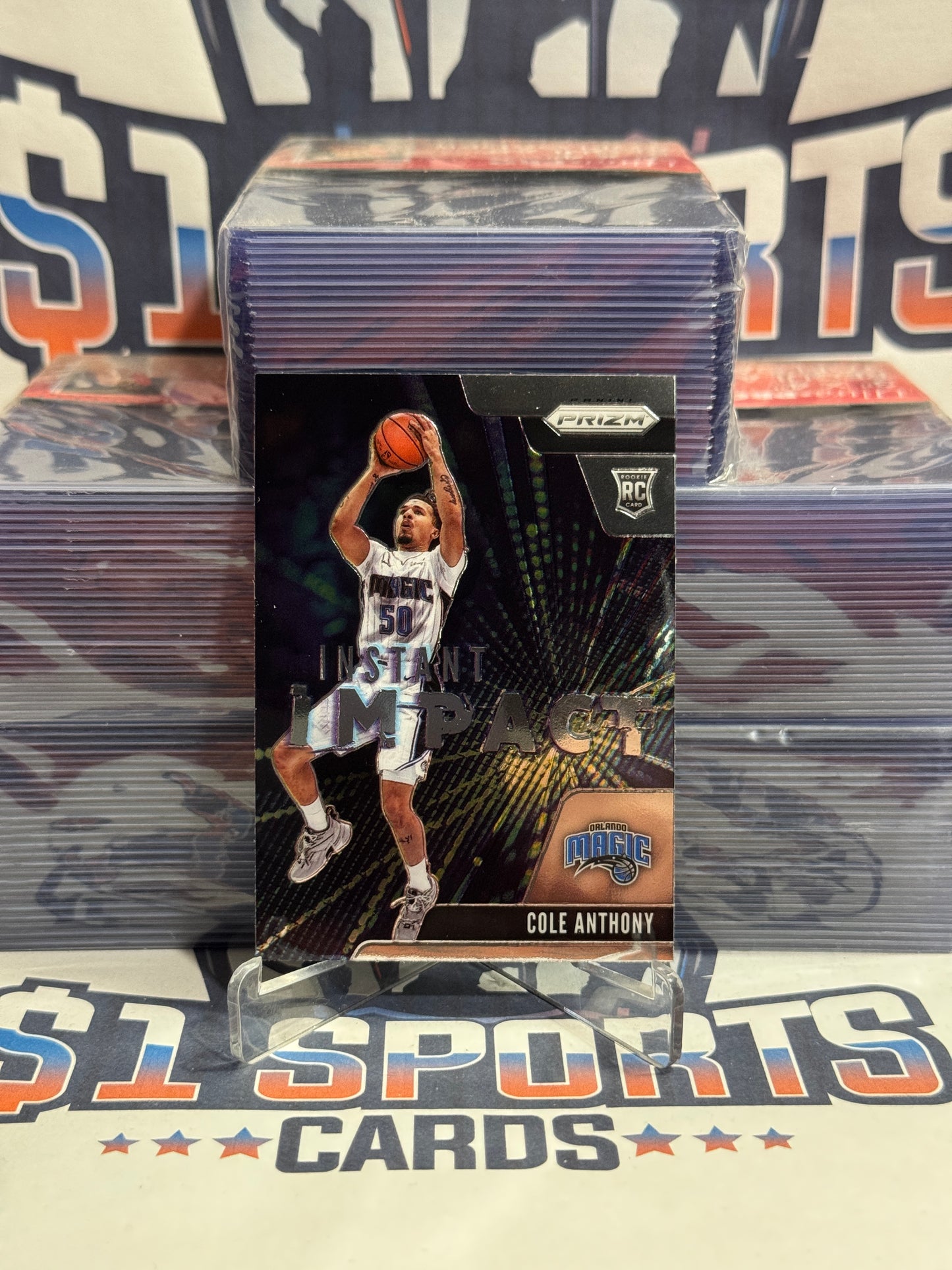 2020 Panini Prizm (Instant Impact) Cole Anthony Rookie #12