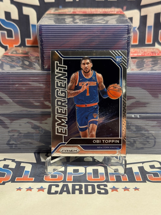 2020 Panini Prizm (Emergent) Obi Toppin Rookie #17