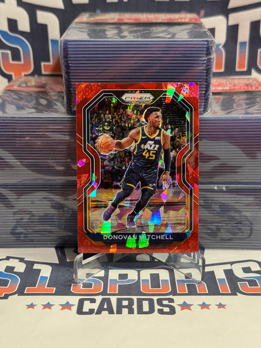 2020 Panini Prizm (Red Ice Prizm) Donovan Mitchell #67