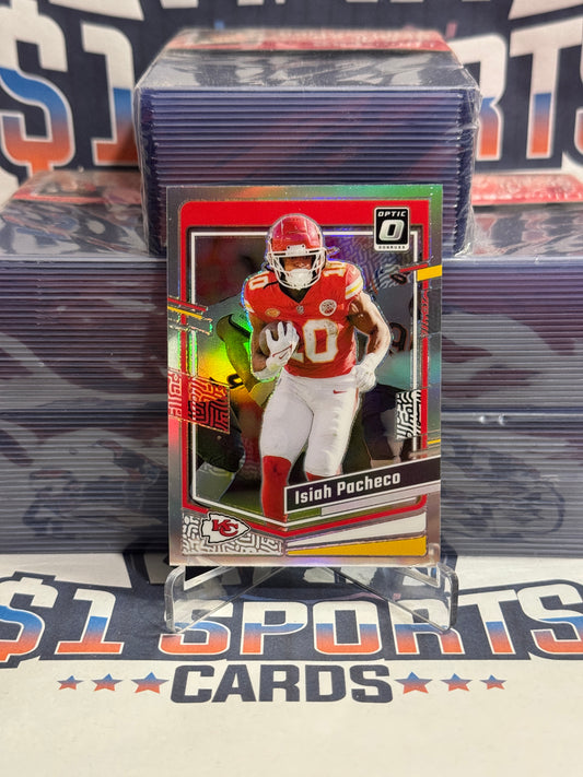 2023 Donruss Optic (Holo Prizm) Isiah Pacheco #90