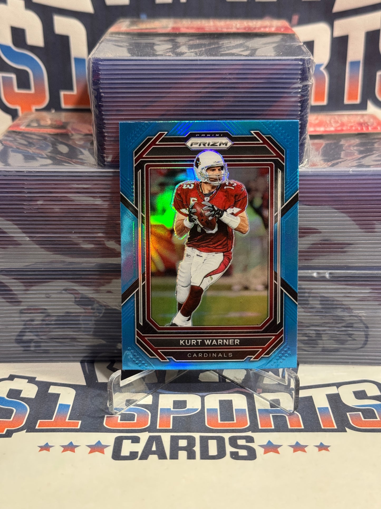 2022 Panini Prizm (Light Blue Prizm) Kurt Warner #9