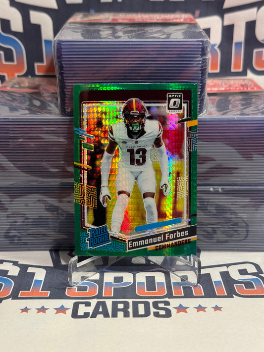 2023 Donruss Optic (Hyper Green Prizm, Rated Rookie) Emmanuel Forbes #299