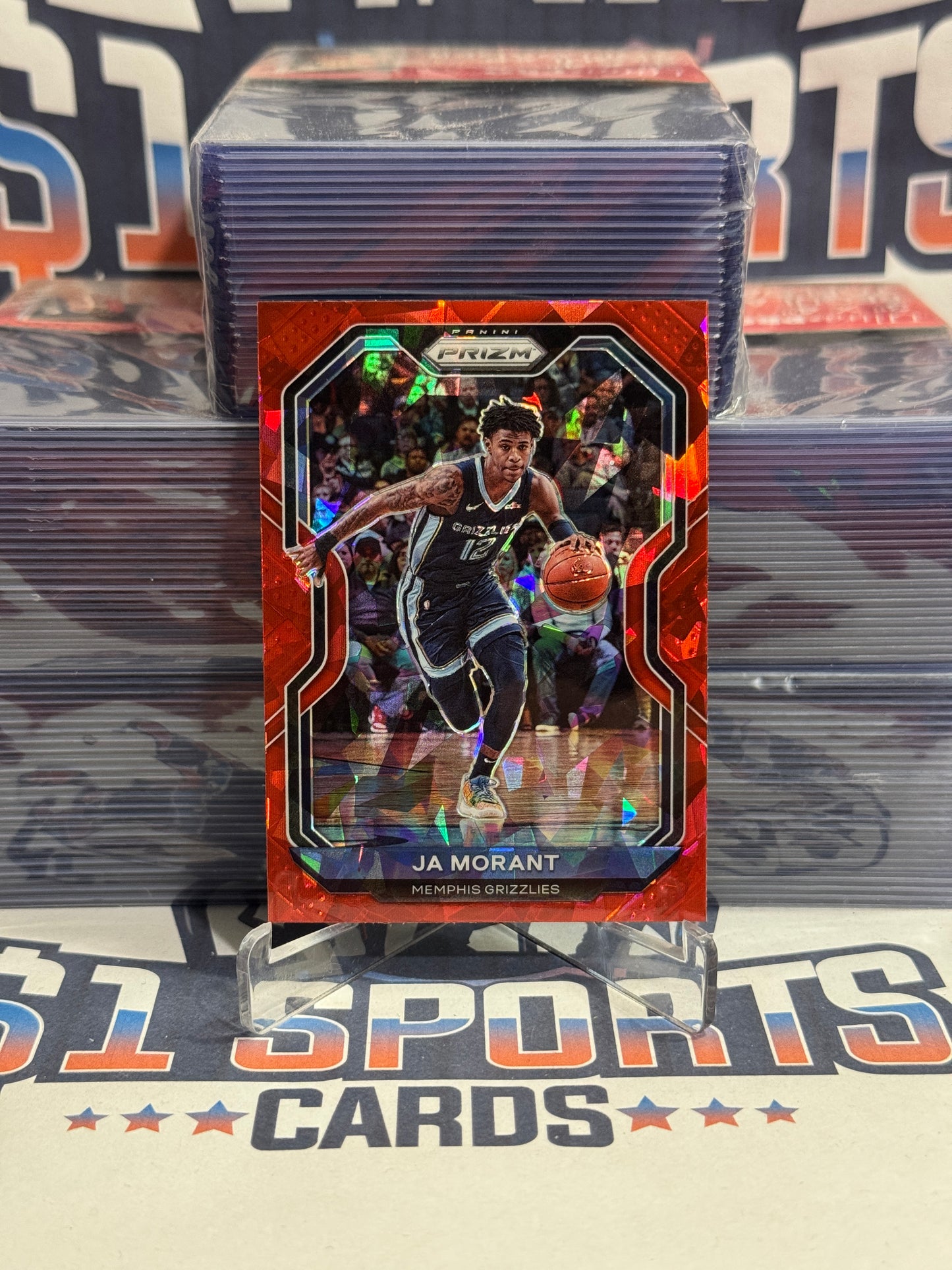 2020 Panini Prizm (Red Ice Prizm) Ja Morant #115