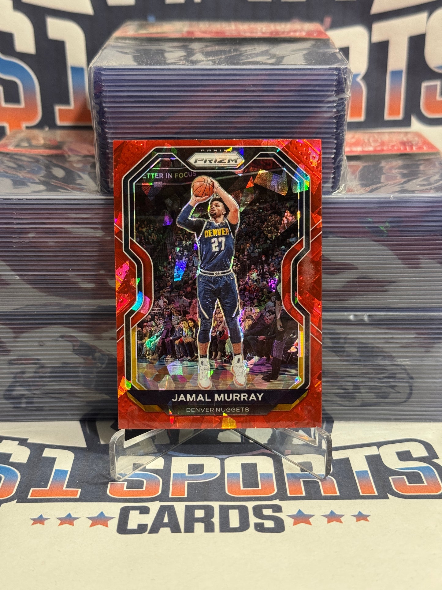 2020 Panini Prizm (Red Ice Prizm) Jamal Murray #124