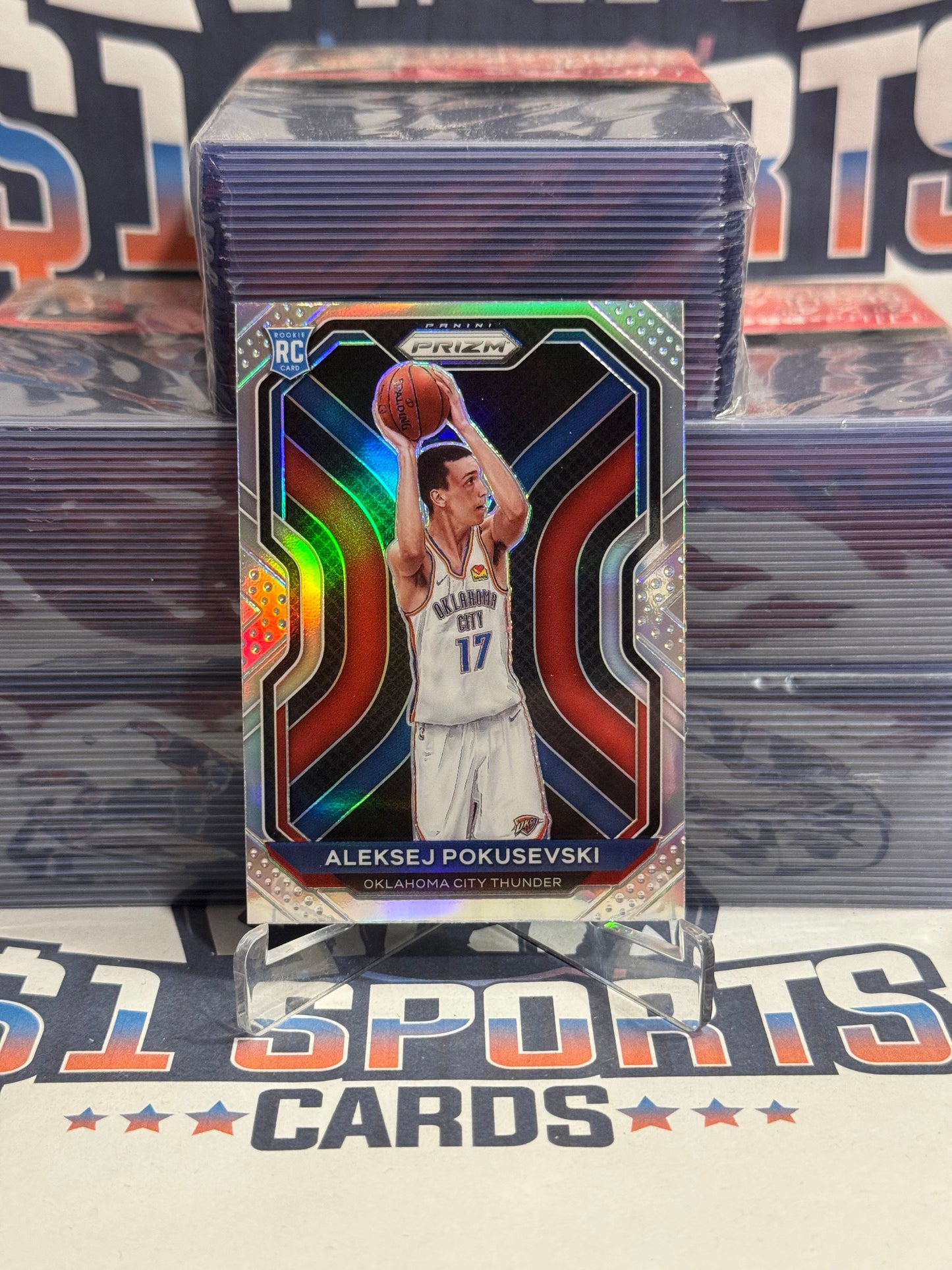 2021 Panini Prizm (Silver Prizm) Aleksej Pokusevski Rookie #264