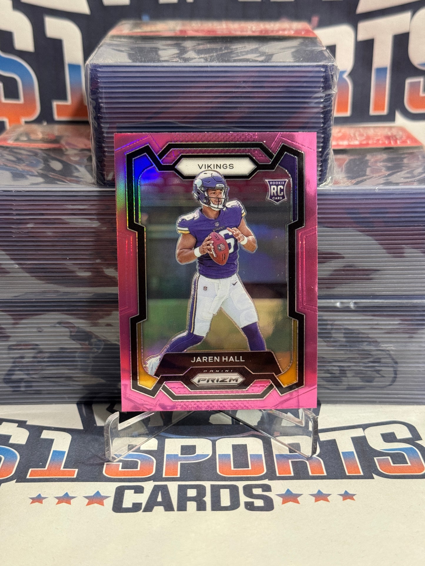 2023 Panini Prizm (Pink Prizm) Jaren Hall Rookie #367